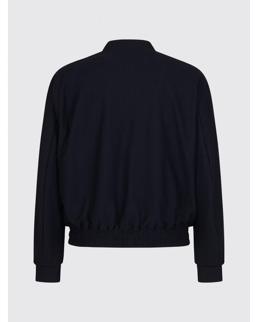 Giorgio Armani Blue Technical Fabric Bomber Jacket for men