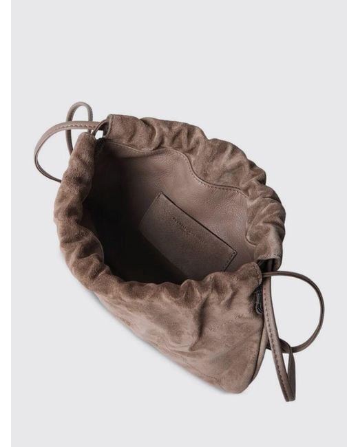 Brunello Cucinelli Brown Bc Duo Suede Bag