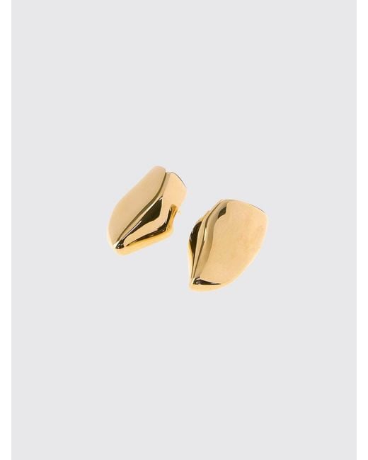 Bottega Veneta Yellow Chromed Prisma Earrings