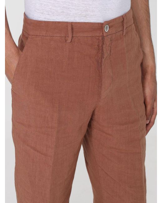 Pantalon 120% Lino pour homme en coloris Brown
