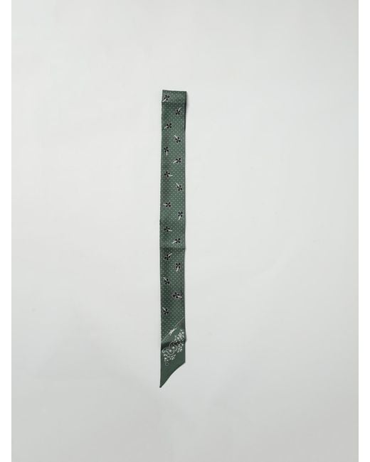 Longchamp White Printed Hair Accessory With Versatile Styling Options