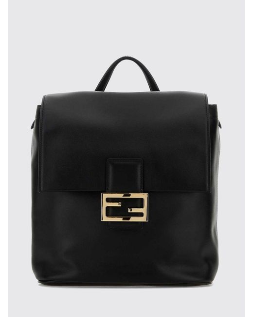 Fendi Black Calfskin Backpack