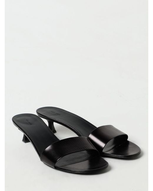 The Row Black Heeled Sandals