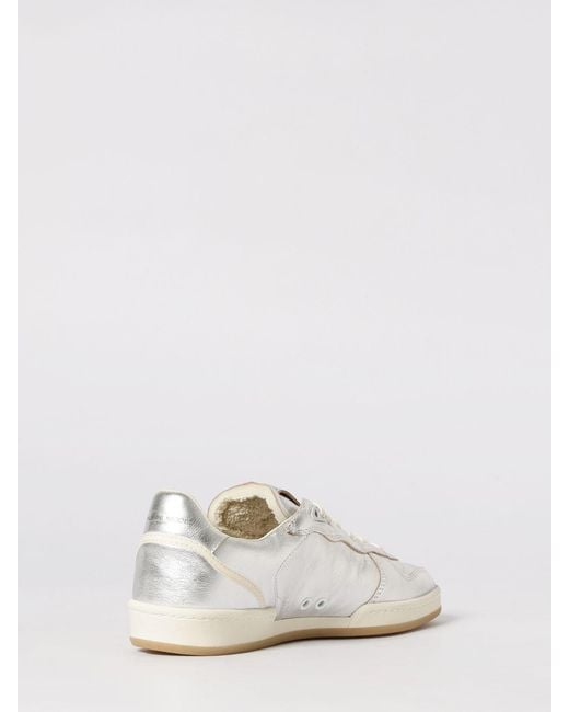 Philippe Model White Pgal Laminated Leather Sneakers