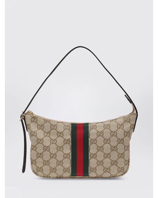 Gucci White Lunetta Gg Jacquard Canvas Bag for men