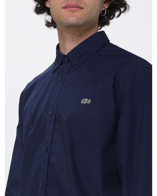 Camicia Basic di Lacoste in Blue da Uomo