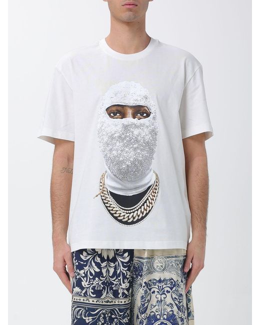 Ih Nom Uh Nit White Printed Cotton T-Shirt for men