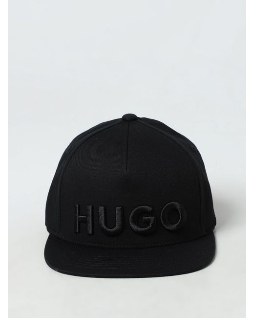 Cappello in cotone con logo di HUGO in Black da Uomo