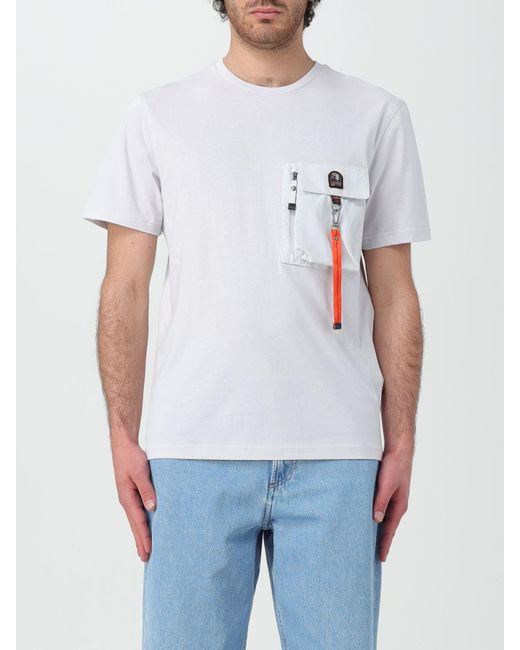 T-shirt con tasca utility di Parajumpers in White da Uomo