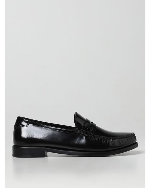 Loafers Saint Laurent pour homme en coloris Black