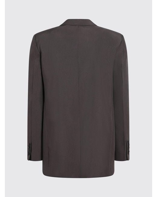 Gucci Black Double-breasted Jacket In Technical Panama for men