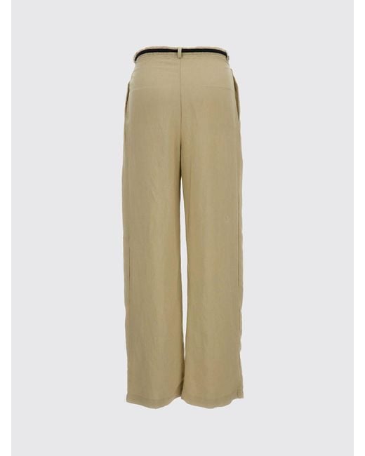 Barena Natural Wide-Leg Linen Blend Trousers