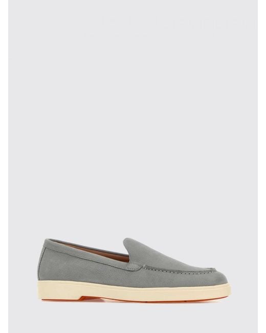 Santoni Gray Loafer