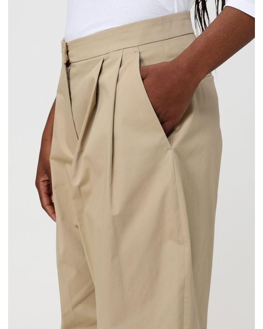PT Torino Natural Cotton Cropped Trousers