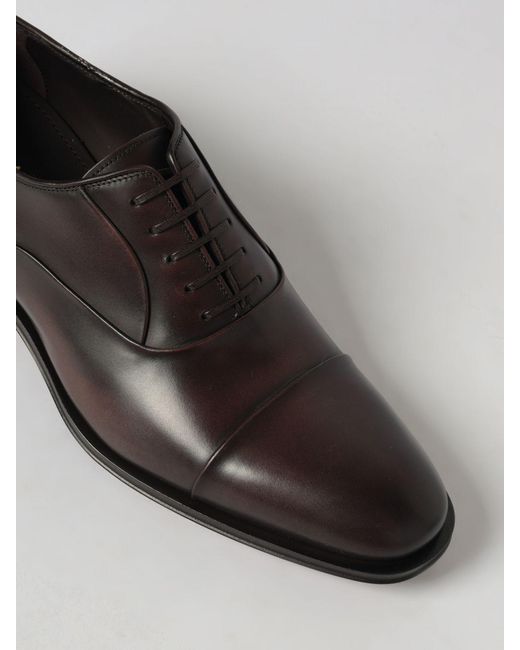 Ferragamo White Leather Oxford for men