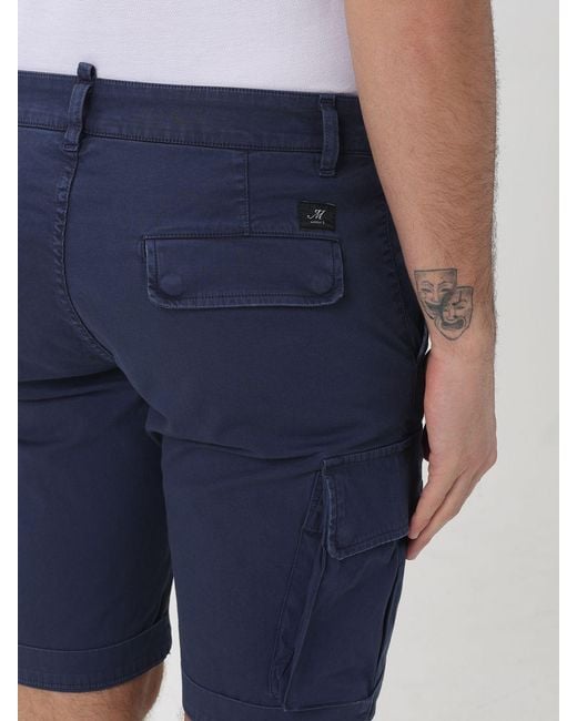 Mason's Blue Cargo Shorts for men