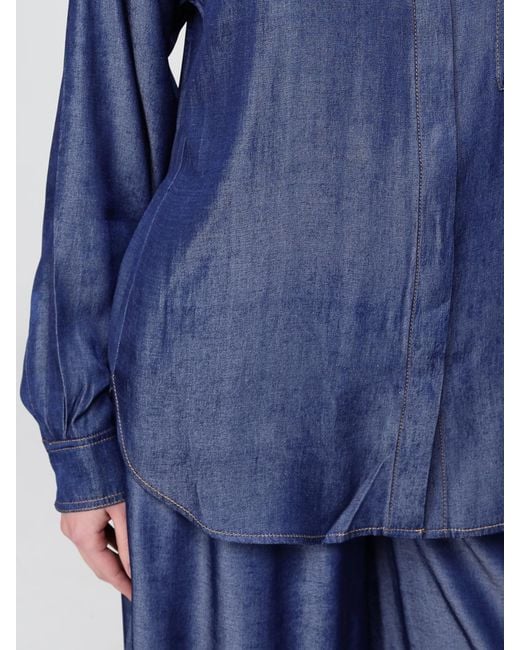 Liu Jo Blue Viscose Blend Shirt