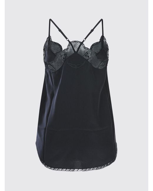 Zadig & Voltaire Black Zadig &Amp Voltaire Silk Top