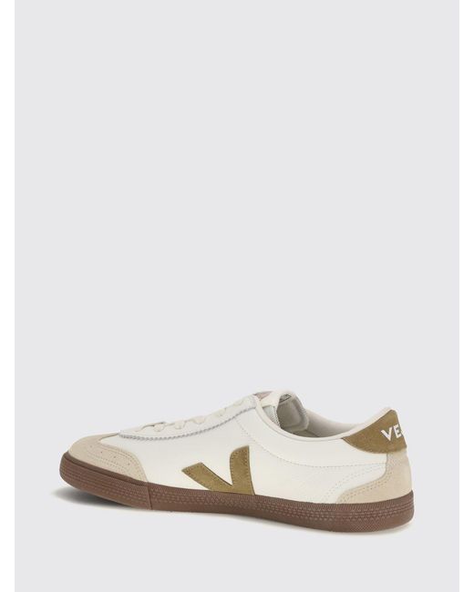 Veja White Volley Sneakers Tent Bark for men