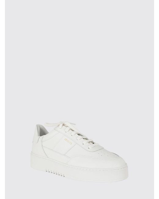Axel Arigato White Orbit Vintage Calfskin Leather Trainers With Perforated Toe for men