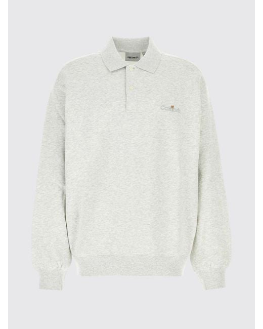 Carhartt Gray Cotton Polo Shirt for men
