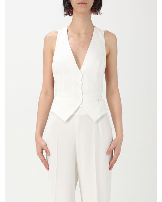 Elisabetta Franchi White Vest
