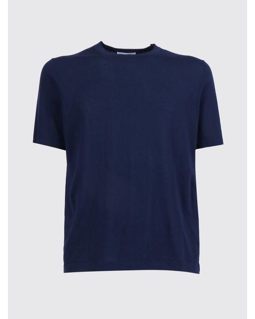 Kangra Blue Basic Cotton T-Shirt for men