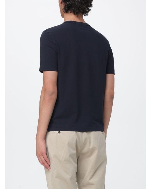 Drumohr Blue Knit Polo Shirt for men
