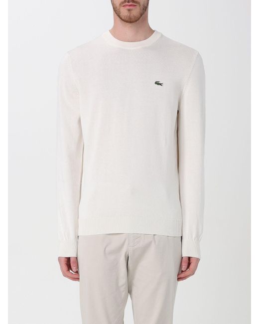 Lacoste White Sweater for men
