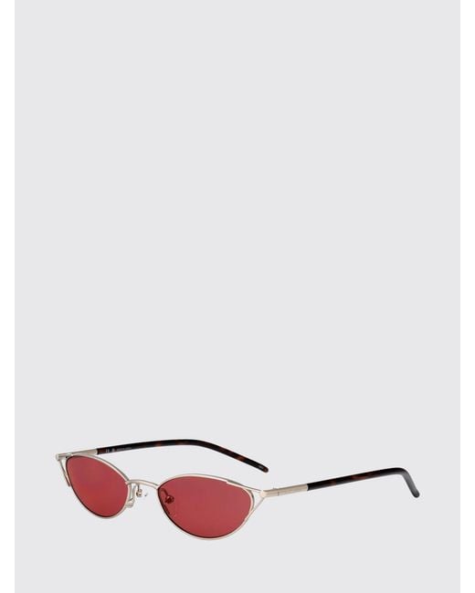 McQueen White Am0563S Acetate And Metal Sunglasses