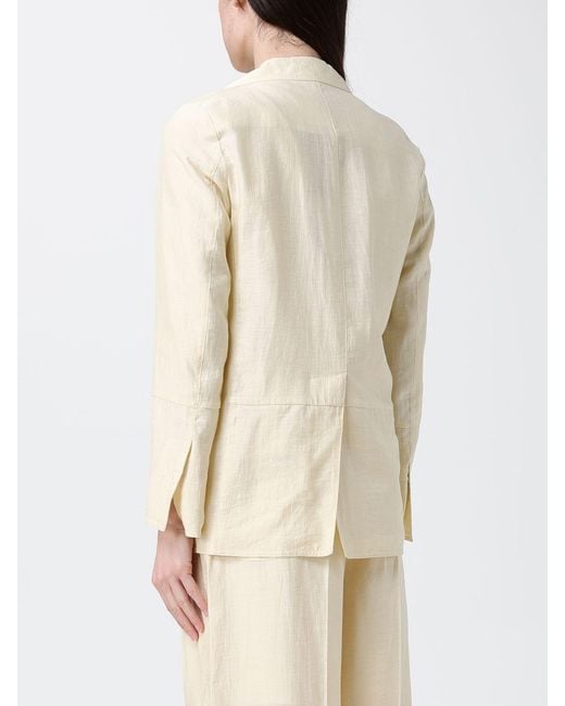 Tela Natural Linen Blend Single-Breasted Blazer