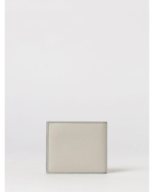 Marni White Hammered Leather Wallet for men