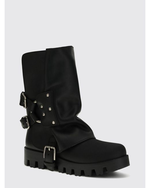 Dolce & Gabbana Black Dolce &Amp Gabbana Flat Ankle Boots