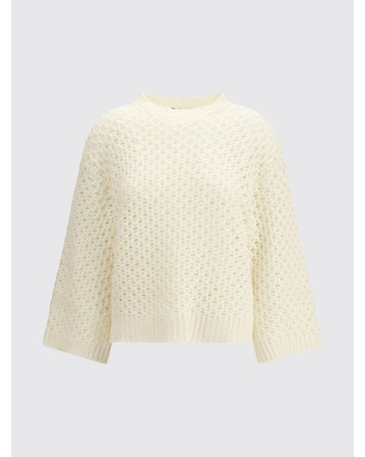 Fabiana Filippi White Openwork Pullover