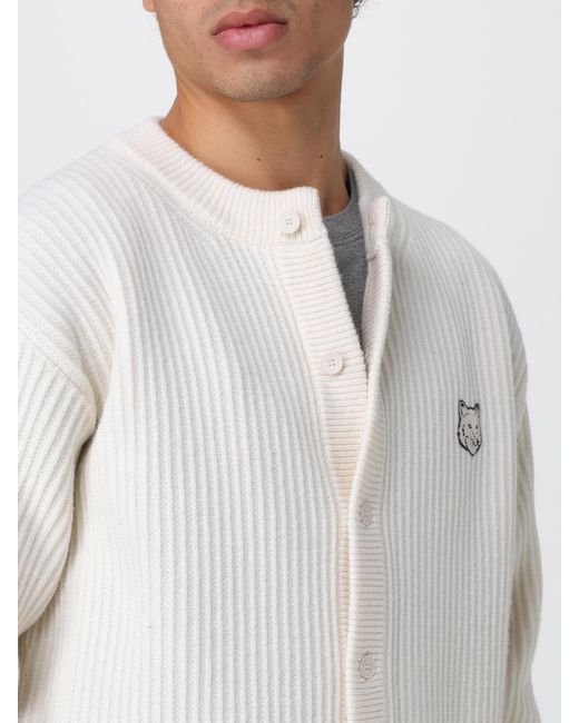 Maison Kitsuné White Maison KitsunÉ Cardigan for men