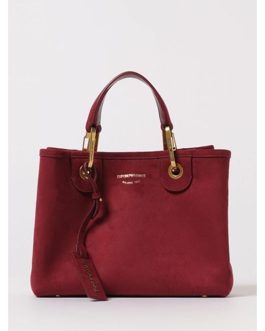 Emporio Armani Red Schultertasche Damen