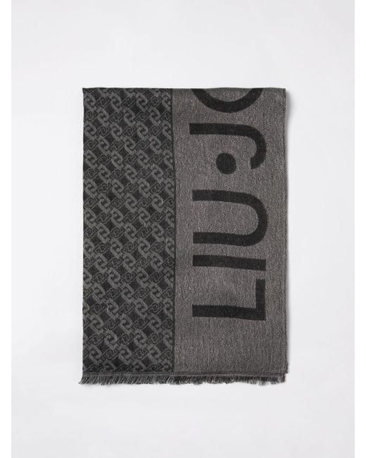 Liu Jo Gray Neck Scarf