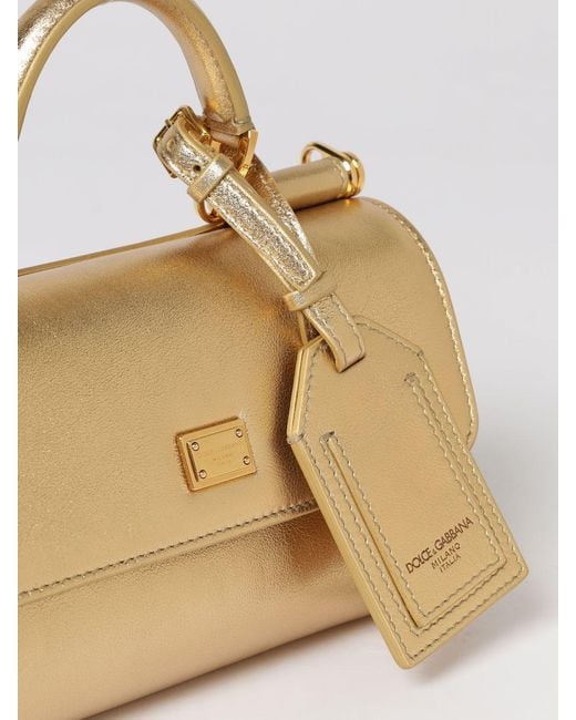 Dolce & Gabbana Natural Dolce &Amp Gabbana My Sicily Laminated Leather Bag