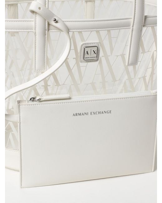 ARMANI EXCHANGE White Shoulder Bag