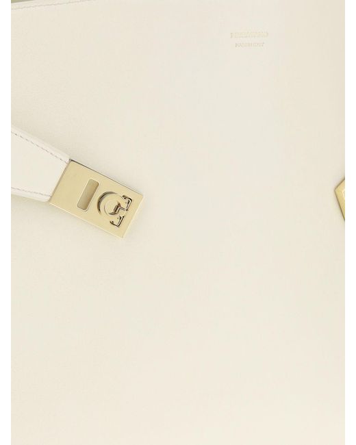 Ferragamo Natural Shoulder Bag