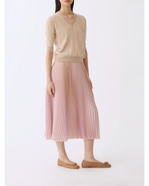 Fabiana Filippi Natural V-Neck Sweater
