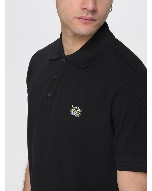 Polo Tiger De Algodón KENZO de hombre de color Black