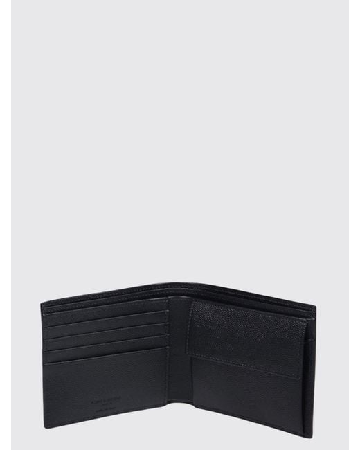 Saint Laurent White Horizontal Bi-Fold Wallet for men