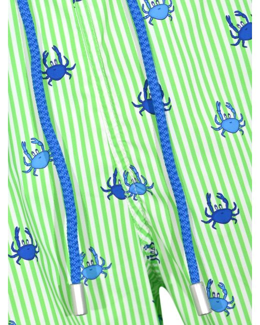 Mc2 Saint Barth Green Printed Swimsuit for men