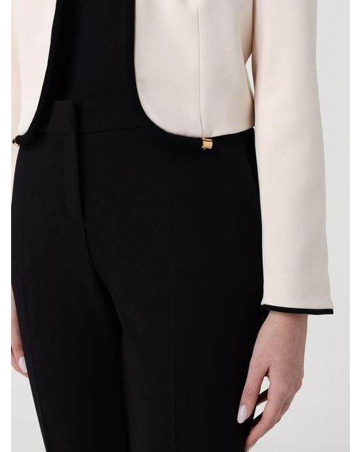 Elisabetta Franchi White Polyester Blazer