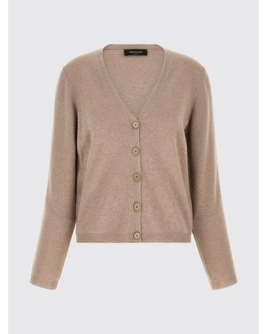 Fabiana Filippi Natural V-Neck Cardigan