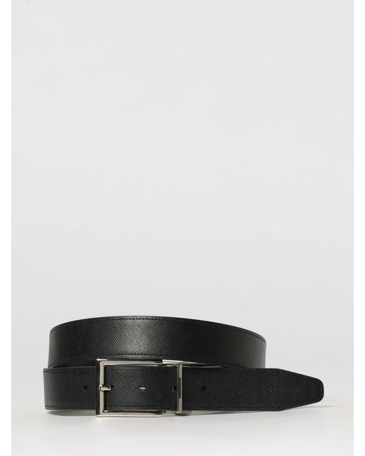 DSquared² Black Reversible Leather Belt With Interchangeable Buckle for men