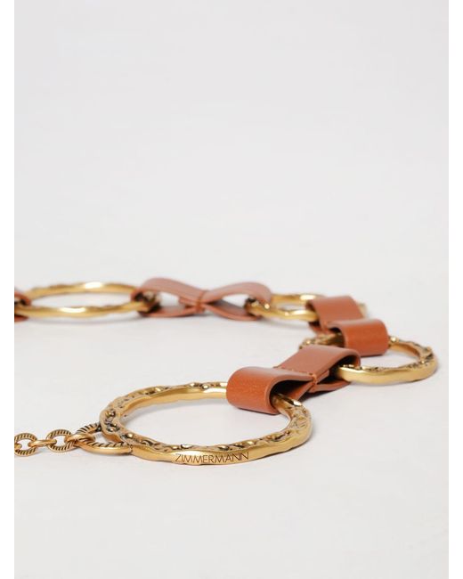 Zimmermann Metallic Leather And Metal Belt