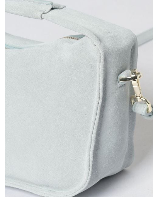 Patrizia Pepe Gray Suede Bag