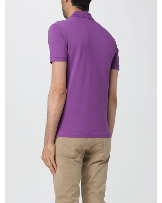 Lacoste Purple Polo Shirt for men